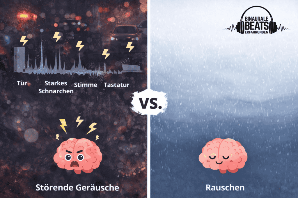 Unterschied starke Geraeusche vs Rauschen
