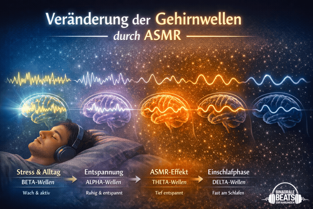 Veraenderung der Gehirnwellen durch ASMR